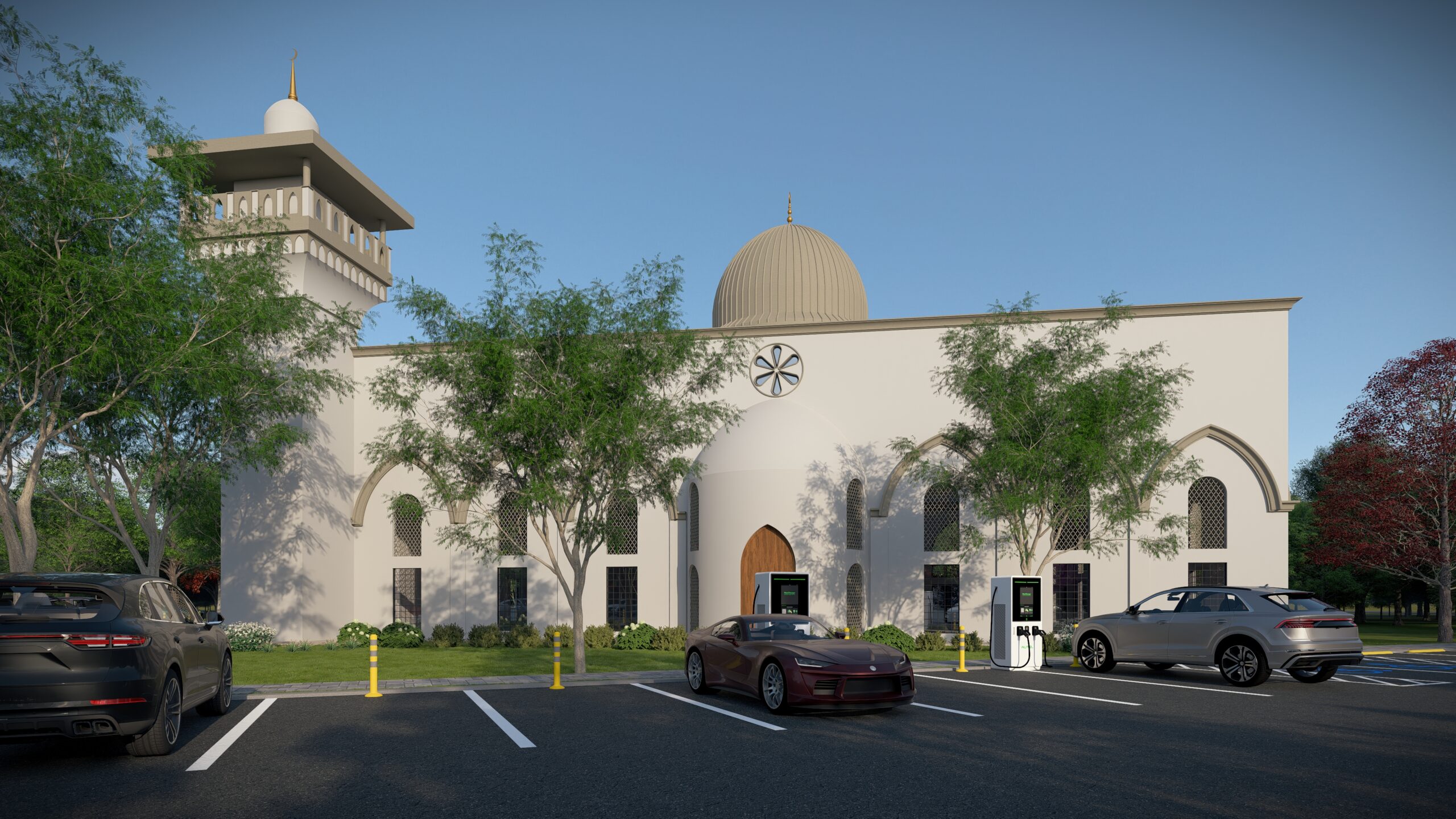 Proposed mosque front view